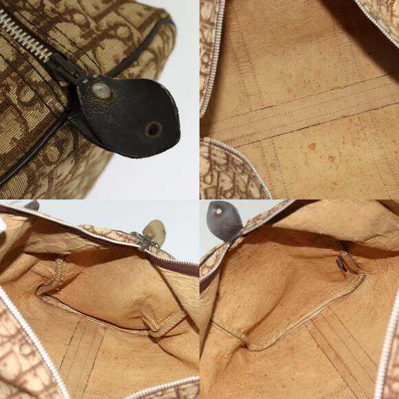DIOR Trotter Canvas Boston Bag Brown - Picture 11 of 11